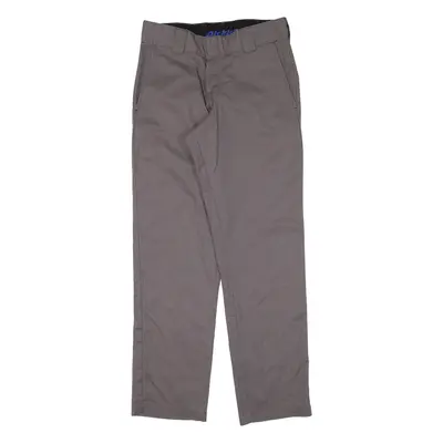 DICKIES Workwear Mens Trousers Grey Slim Tapered W28 L30