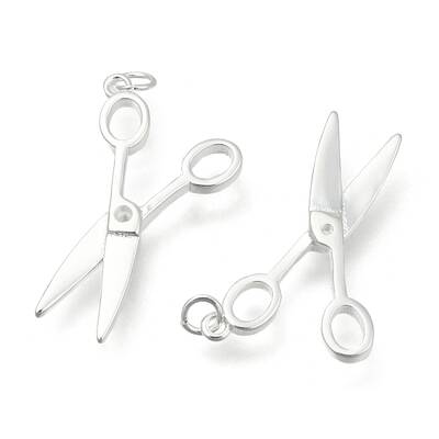 Brass Scissor Pendants