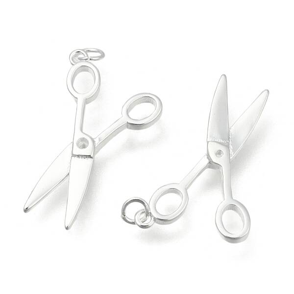 Brass Scissor Pendants