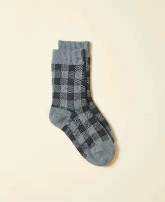 Women's Checkered Socks Ruby