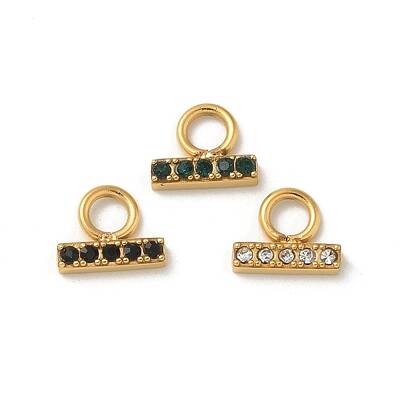 Ion Plating(IP) 304 Stainless Steel with Rhinestone Charms