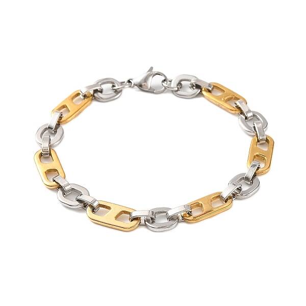 201 Stainless Steel Oval Link Chain Bracelets