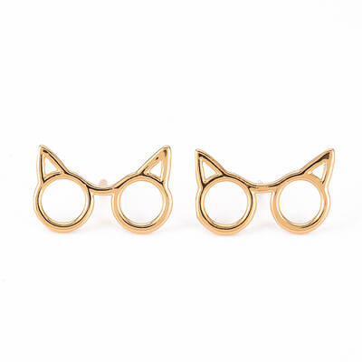 Brass Stud Earring Findings