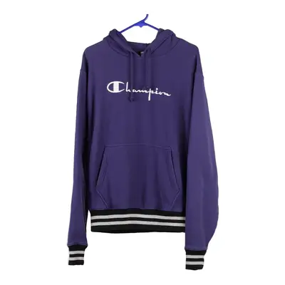 Reverse Weave Champion Hoodie - Medium Navy Cotton