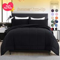 【Father's Day Gift】DOWNCOOL 3 PCS Comforter Set(only 2pcs for Twin size) -All Season Soft Bed Set-Down Alternative Comfor...