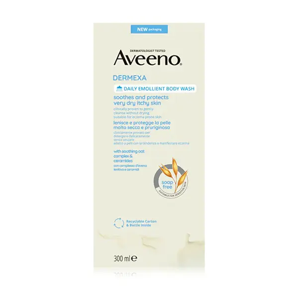 Aveeno Dermexa Emollient Daily Shower Gel (very dry and itchy skin) - 300 ml