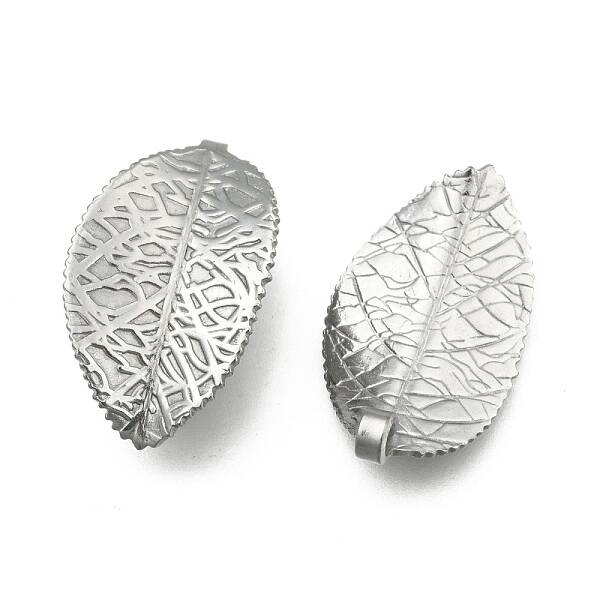 Tarnish Resistant 304 Stainless Steel Leaf Pendants