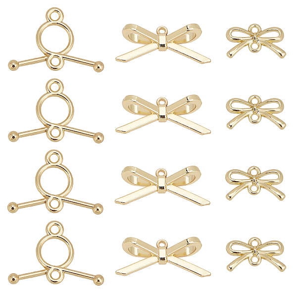 60Pcs 3 Style Alloy Links/Connectors