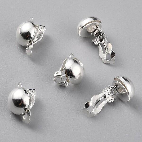 Brass Clip-on Earring Findings