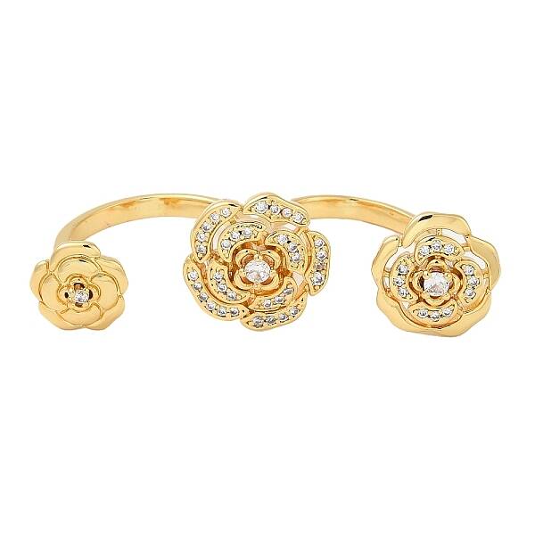 Brass Double Finger Rings
