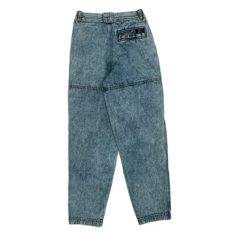 Bugle Boy Cargo Jeans - 25W UK 8 Light Wash Cotton