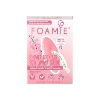 Foamie Docciaschiuma Idratante Cherry Kiss Con Fiori Di Ciliegio E Latte Di Riso (Saponetta Doccia Corpo) 80 G