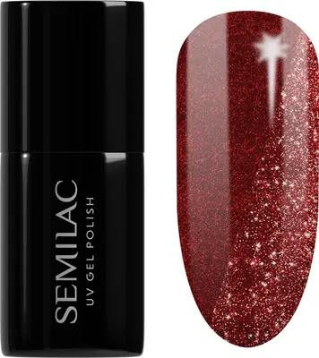 Semilac UV Hybrid Day and Night Gel Nail Polish with UV/LED Lamp Color 396 Flash And Blush 7 ml