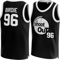 [dealsforyoudays] Men's Birdie #96 Above The Rim Movie Basketball Jersey Black - Stitched Letters Authentic Fan Apparel S-3XL