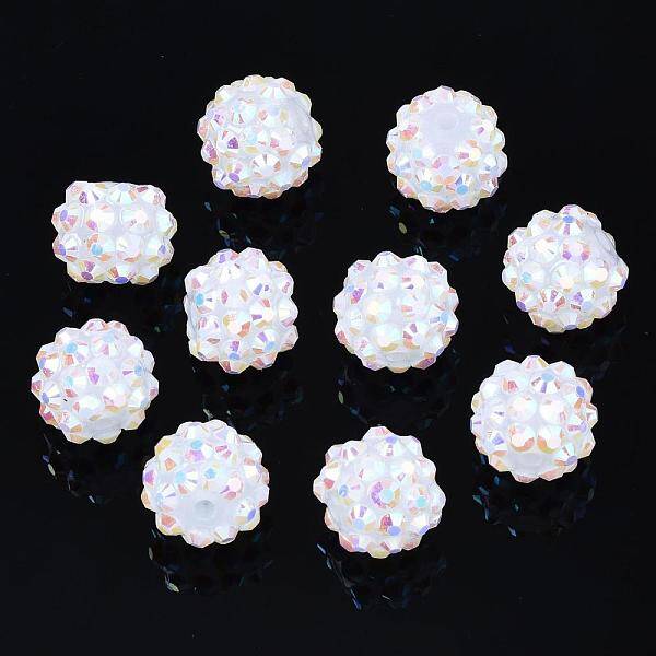 AB Color Resin Rhinestone Beads
