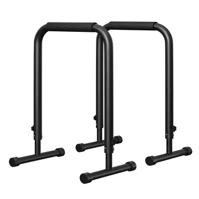Garvee Adjustable Dip Bars for Home Gym, Heavy-Duty 440lbs Capacity, Anti-Slip Foam Handles, Steel Frame, Portable Push-Up St...