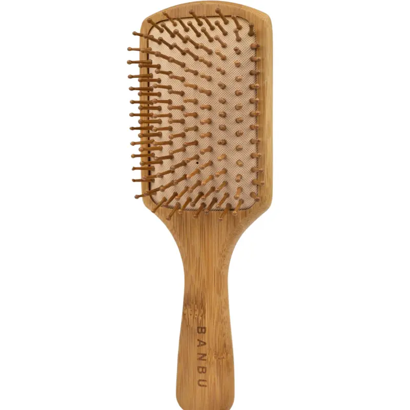 Banbu Rectangular Bamboo Hair Brush