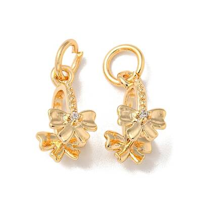 Brass Micro Pave Cubic Zirconia Ice Pick Pinch Bails