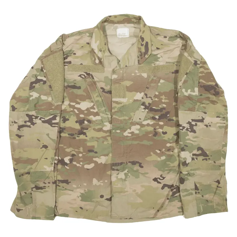 US Army Military USA Jacket Green Camouflage Mens S
