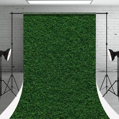 Greenery Spring Fresh Grass Lawn Sweep Backdrop - Aperturee