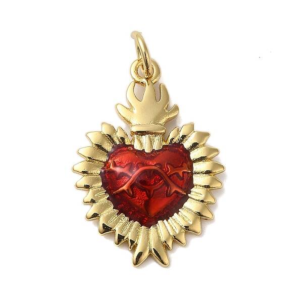 Rack Plating Brass Enamel Pendants