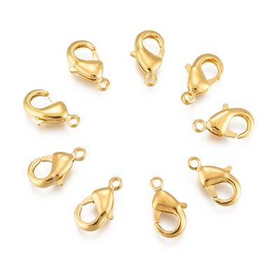 Brass Lobster Claw Clasps