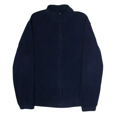 STARTER Mens Fleece Jacket Blue M