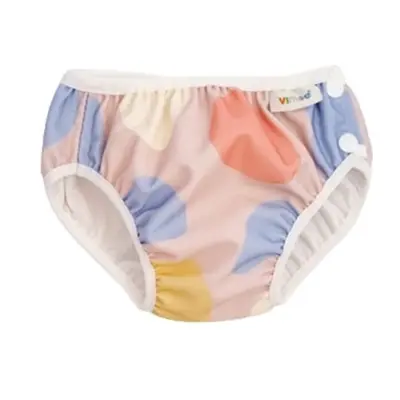 Vimse Swim Diaper-Panties Xl, Pink Shapes