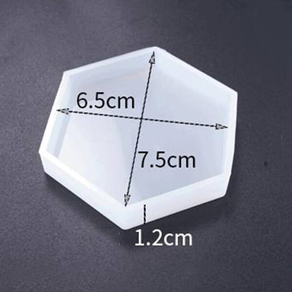 DIY Hexagon Cup Mat Silicone Molds