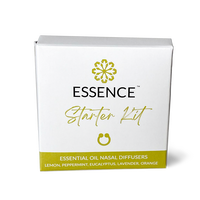 Essence Starter Kit 5 Pack Bundle - Includes Lavender, Peppermint, Orange, Lemon, & Eucalyptus Nasal Diffuser Rings Healthcar...