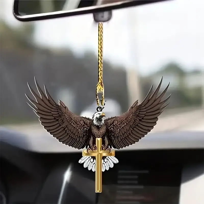 Eagle Design Car Hanging Ornament, Creative Car Rearview Mirror Pendant, Car Interior Decoration Accessories for Automotive�...