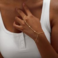 Mideeo Gold Plated Bracelets for Women,Dainty Bracelets Set for Women Trendy, Gold Plated Bracelets  Hand Chain Silver Jewelr...
