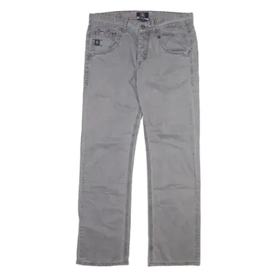 STRELLSON Mens Trousers Grey Regular Bootcut W34 L33