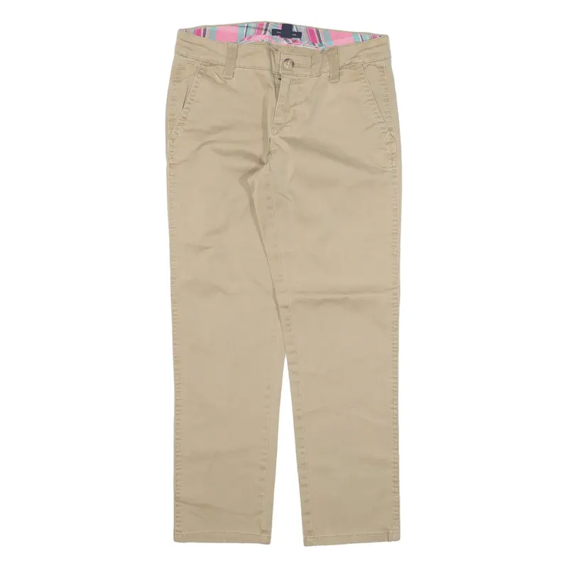 TOMMY HILFIGER Trousers Beige Slim Straight Womens W28 L26