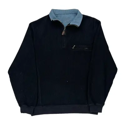 Pendleton 1/4 Zip - Medium Black Cotton Blend