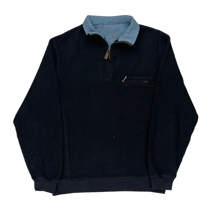 Pendleton 1/4 Zip - Medium Black Cotton Blend