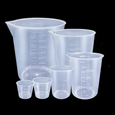 Clear Measuring Cup Set, 6 Counts/set Multipurpose Measuring Cup, Liquid Measure Jug Cup Container for Home Kitchen Baking