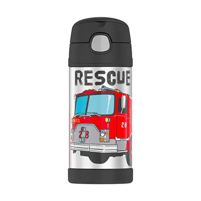 Thermos Thermos for children with straw - firefighters 355 ml