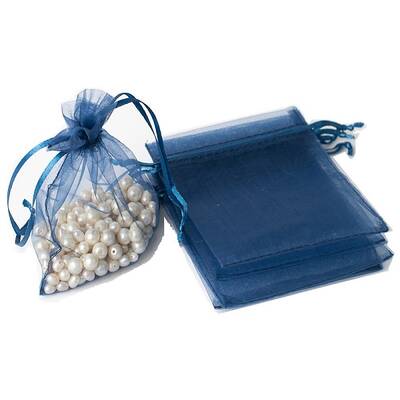 100Pcs Rectangle Organza DIY Craft Drawstring Bags