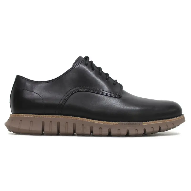 Cole Haan Zerogrand Remastered Plain Toe Full Grain Leather Men's Lace Up Shoes - Black Irish Coffee - Size:US 9 Men