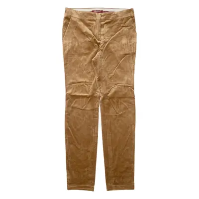 MAX MARA STUDIO Womens Velvet Trousers Brown Slim Tapered W30 L29