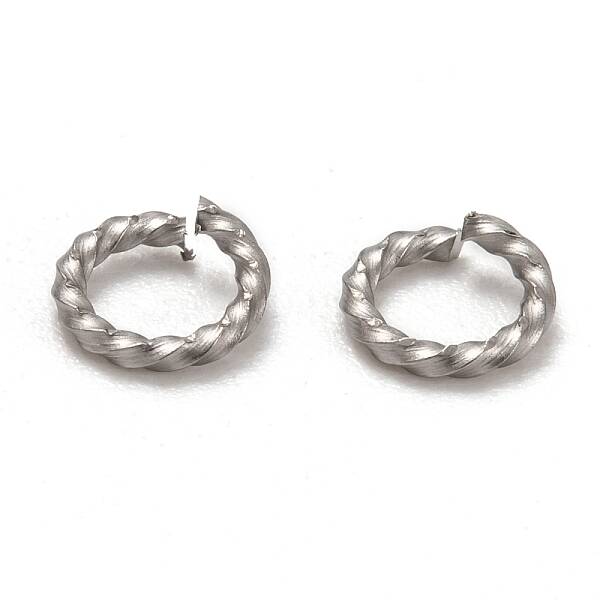 Non-Tarnish 304 Stainless Steel Twisted Jump Rings