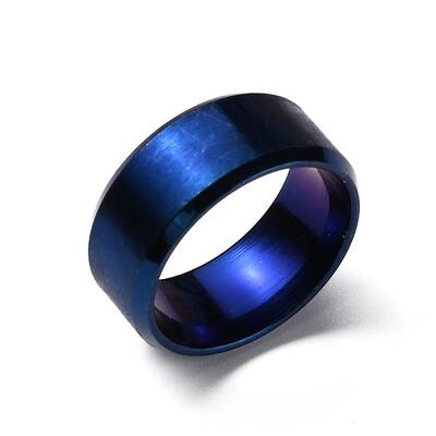 Stainless Steel Wide Band Finger Rings for Women Men