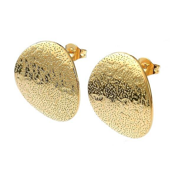 Ion Plating(IP) 201 Stainless Steel Stud Earrings