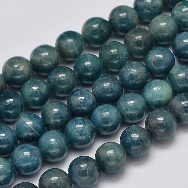 Round Natural Apatite Beads Strands