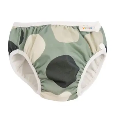 Vimse Swim Diaper-Panties L, Green Shapes