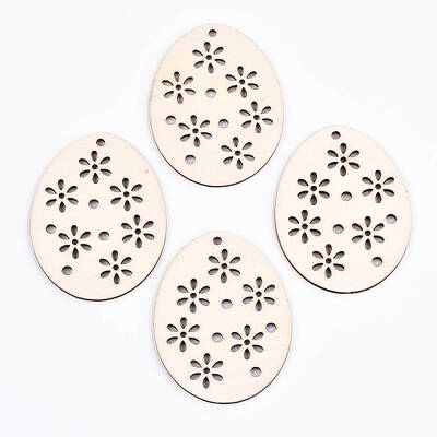 Undyed Natural Wooden Big Pendants