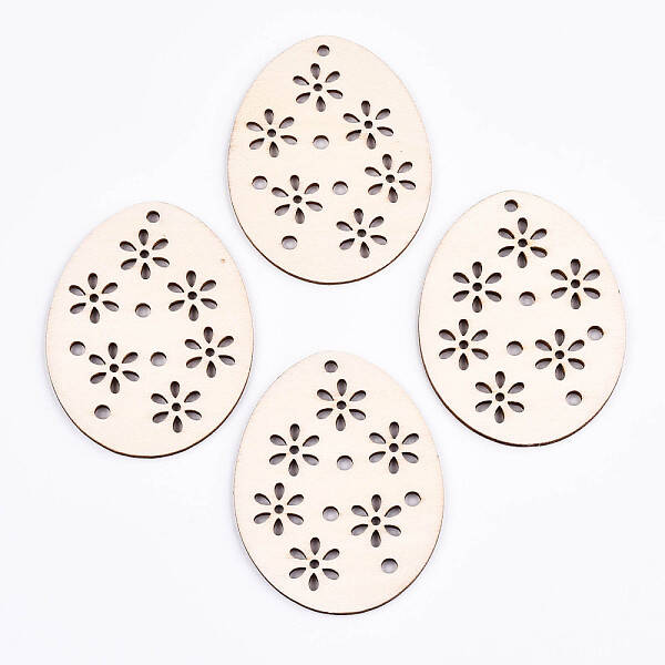 Undyed Natural Wooden Big Pendants