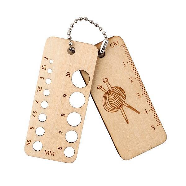 Wood Knitting Needle Gauges