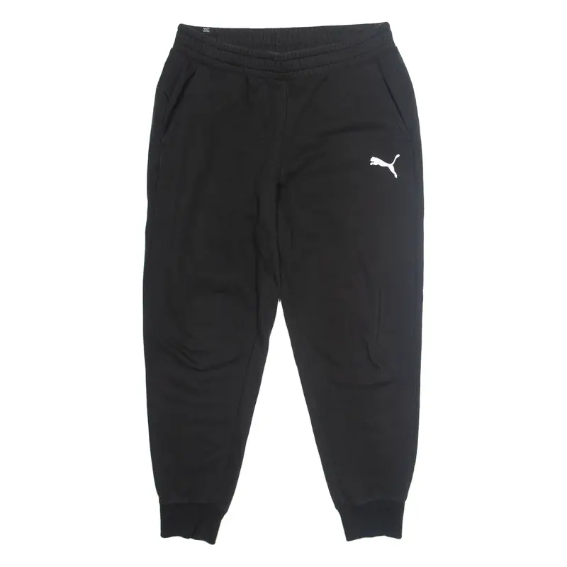 PUMA Mens Joggers Black Tapered XL W38 L28